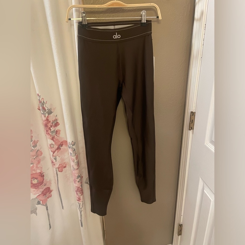 ALO Yoga Airlift High-Waist Suit Up Legging Small Core: Espresso NWT - Picture 4 of 6